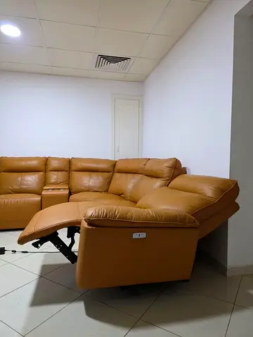 Comfortable Reclining Leather Sofa