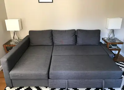 Comfortable Grey L-Shaped Sofa for Sale