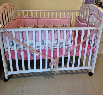 URGENT SALE! White Crib with Mattress for Your Little One