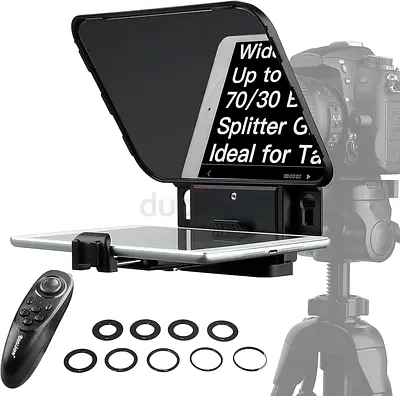 Desview  T3 Teleprompter, Teleprompters for Smartphone Tablets up to 11 inch 70/30 Beam