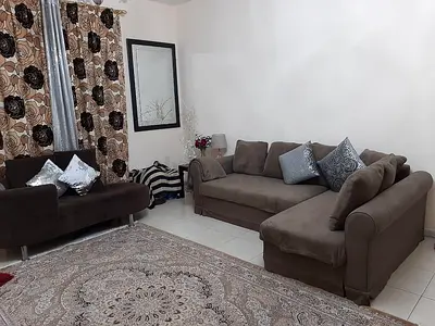 Cozy and Elegant Brown Sofa Set (1 sofa cum bed light brown + dark brown side sofa )