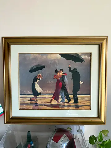 Unique Framed Art Piece by Veteran Artist