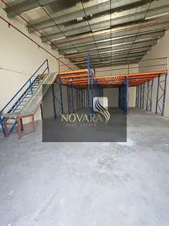 Annual rent in Ajman, Al Jurf Industrial Area 1: Warehouse 2500 sq ft with mezzanine and 3-phase 25