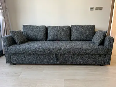 IKEA friheten three seat sofa, bed under storage