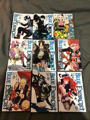 Complete Set of Blue Exorcist Manga Volumes 1-9
