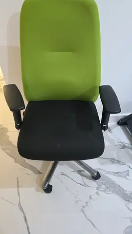 Comfortable Office Chair in Black and Green