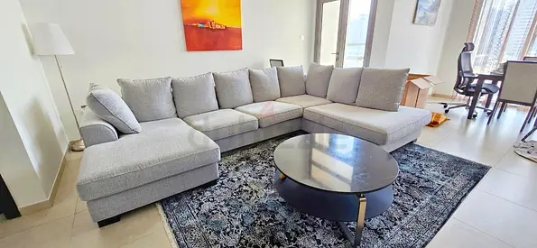 Excellent Condition The ___ One Kingston Sectional Ushape Sofa light gray