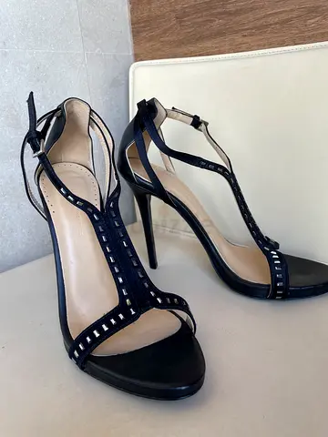 Halston Heritage Elegant Black High Heels with Stylish Detailing