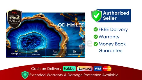TCL 55 inch Android Smart QLED Mini LED TV - 4K ● Brand New | 1 Year Warranty | FREE Delivery