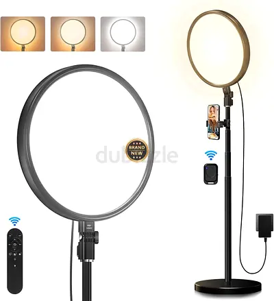 2776 - Tobeape 13 Ring Light Full-Screen with 79 Extendable Stand, 2700-6500k Dimmable LED
