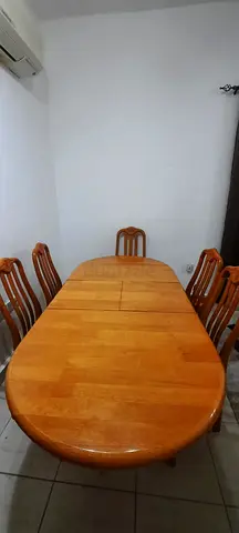 Adjustable Dinning Table with 5 chairs
