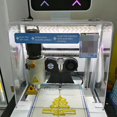 Intelligent Desktop 3D Food Printer Sugar Painting Printer Machine for Small Stall Rent or Home Part