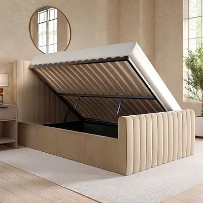 Modern luxury 180*200 king size with hydrulic storage Bee