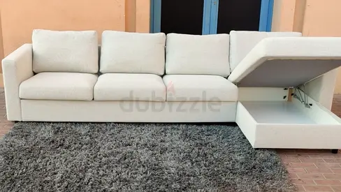 Amazing Condition 4__ Seater Ikea Vimle L Shape Sofa Beige with storage