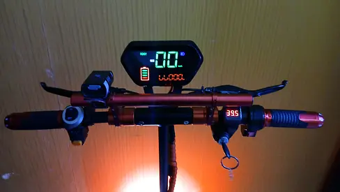 Electric Scooter with LED Display and Key Lock