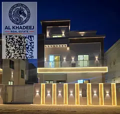 Luxury villa for sale in Al Yasmin – directly opposite the mosque, full stone facade, elegant desi