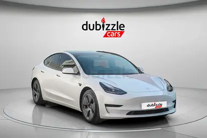 AED 1322/month | 2022 Tesla Model 3  | GCC Specs | Ref#401125