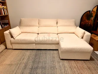 IKEA ESKILSTUNA Sectional Sofa Bed With Storage In beige