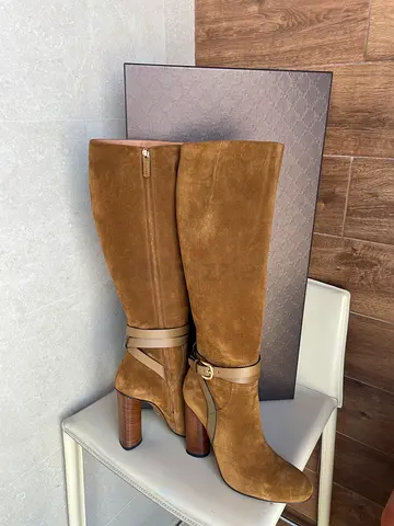 Gucci Elegant Brown Knee-High Boots