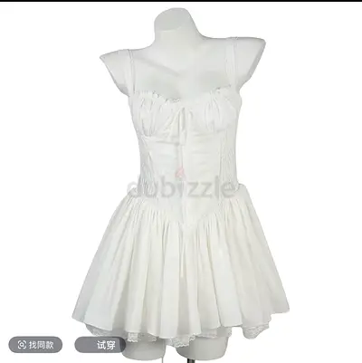 Charming White Mini Dress for Sale