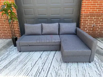 Modern Grey Sectional Sofa with Storage