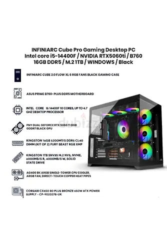 5060ti Gaming Desktop PC with Powerful Specs for Sale