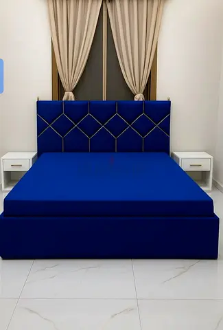 Stylish Brand New Queen size bed Family bed with Good Quality mattress double bed