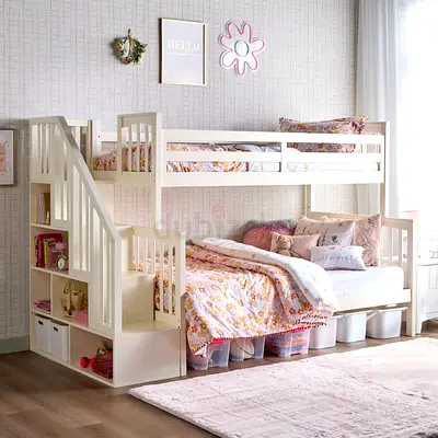 Bunk Bed with Stairs  Storage (Original Price = 1,700)