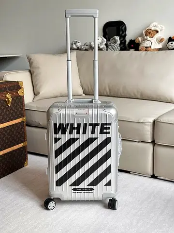 Rimowa and off-white cabin suitcase