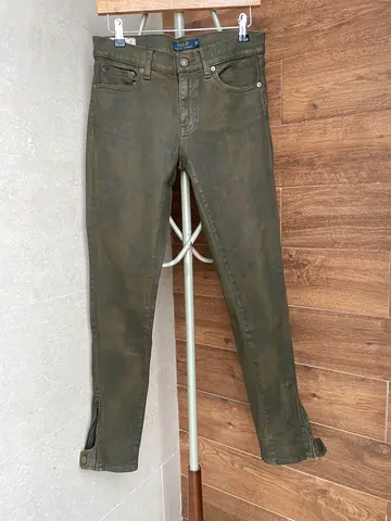 Ralph Loren Stylish Olive Green Skinny Jeans, s29