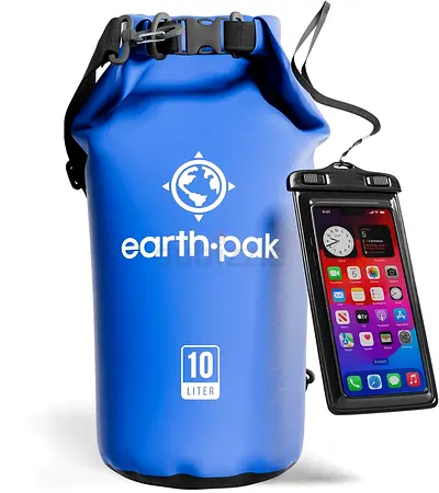 Earth Pak -Waterproof Dry Bag - Roll Top Dry Sack Keeps Gear Dry for Boating