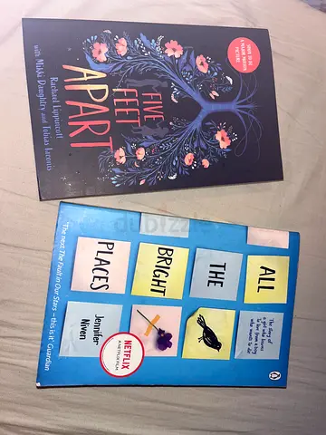 Collection of Thought-Provoking Young Adult Novels: Five Feet Apart  All the Bright Places
