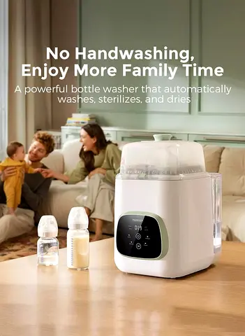 KleanPal Pro Baby Bottle Washer - Sterilizer  Dryer Combo for Easy Cleaning
