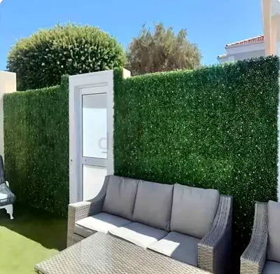 Artificial Greenery Privacy Screen for Outdoor Spaces