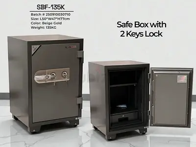 Secure Safe Box with Dual Keys for Added Security