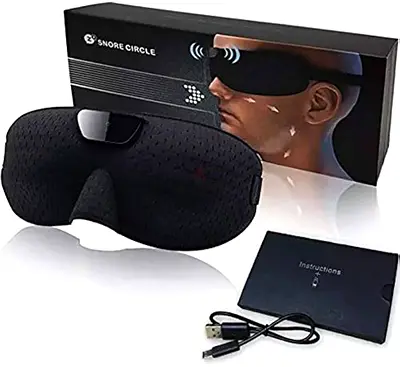 Smart Anti-Snoring Eye Mask. Snoring Solution Sleep Mask that Detects and Stops Snoring