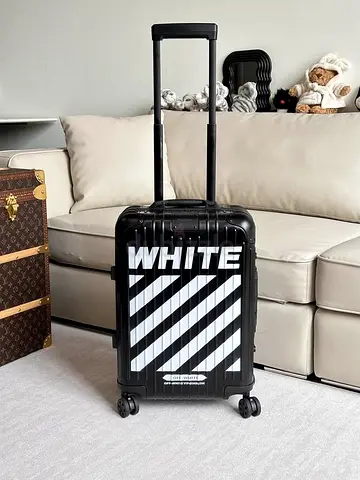 Rimowa and off-white luggage