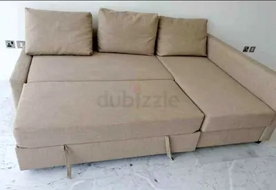 Cozy Beige L-Shaped Sofa for Sale