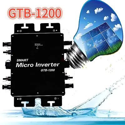 Solar Power Grid Tie Inverter,Pure Sine Waving Aluminum Alloy Micro Inverter