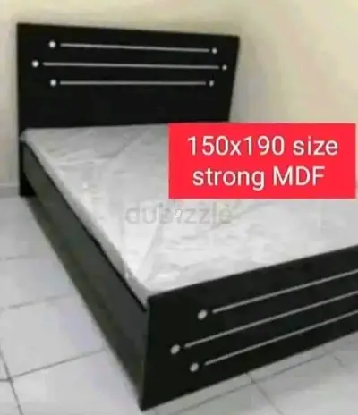 150x190cm Queen size Bed with mattress.  Any time delivery available