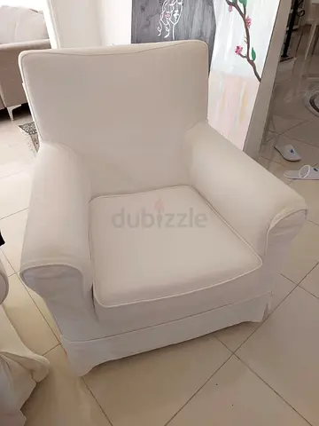 Cozy White Armchair and sofa  - Perfect for Any Living Space
