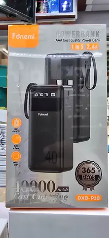 Foneuil Power Bank - 40,000 mAh Fast Charging