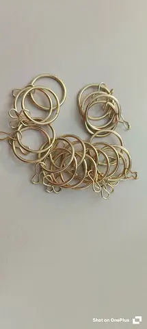 Brand New Gold Curtain Rings - Perfect for Your Drapery Needs