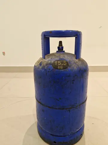 ADNOC LPG gas cylinder, half way used