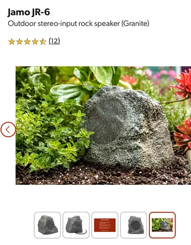 8 PCS Jamo JR-6 Outdoor Rock Speaker - Perfect for Gardens DISCOUNTED