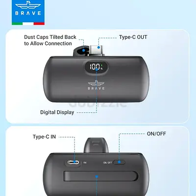 Brave Pocket Pro powerbank 5000Mah