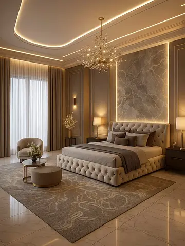 Elegant Bedroom Furniture Set with Modern Design
