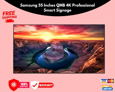 Samsung 55 Inches Professional Smart Signage monitor LH55QMBE - Free Delivery  - 1 Year warranty