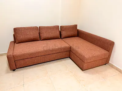 IKEA-Sofa Bed With Storage Brown