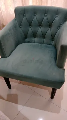 Elegant Green two Velvet Armchairs for Sale